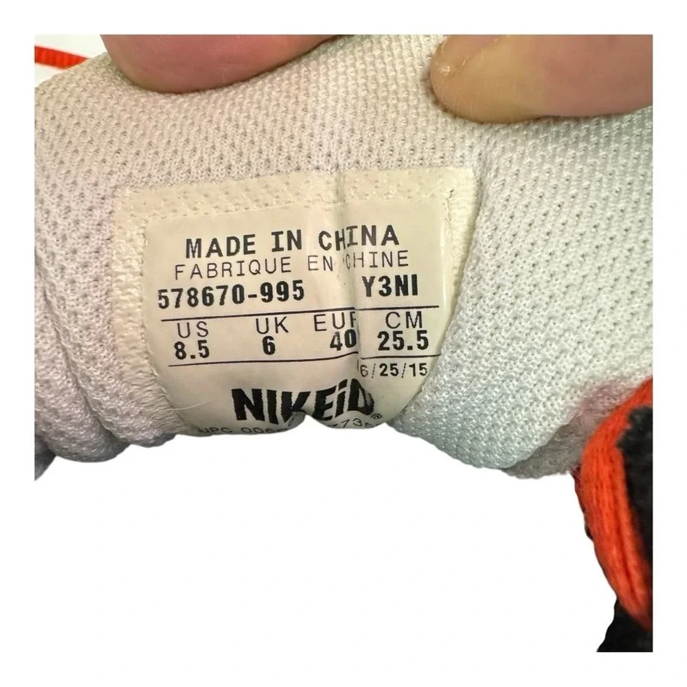 Nike‎ Zoom Vapor ID Custom Red White Tennis court Shoes Size 8.5